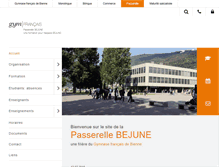 Tablet Screenshot of passerelle.gfbienne.ch